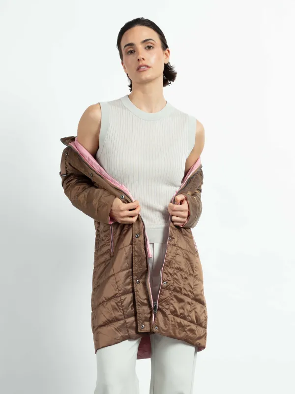 Mantel Rautenstepp Two Tone recycled